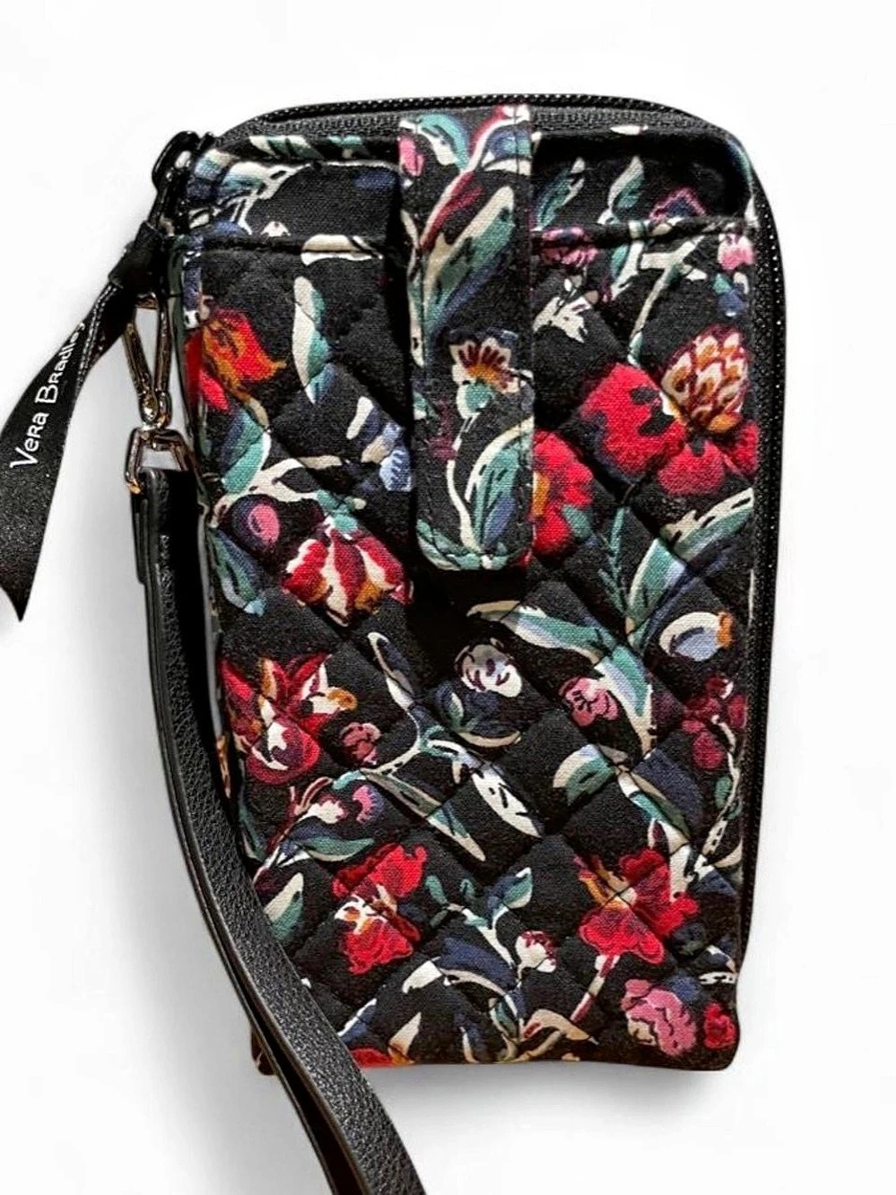 Vera Bradley RFID Turnlock Campus Wallet Floral Crossbody Wristlet